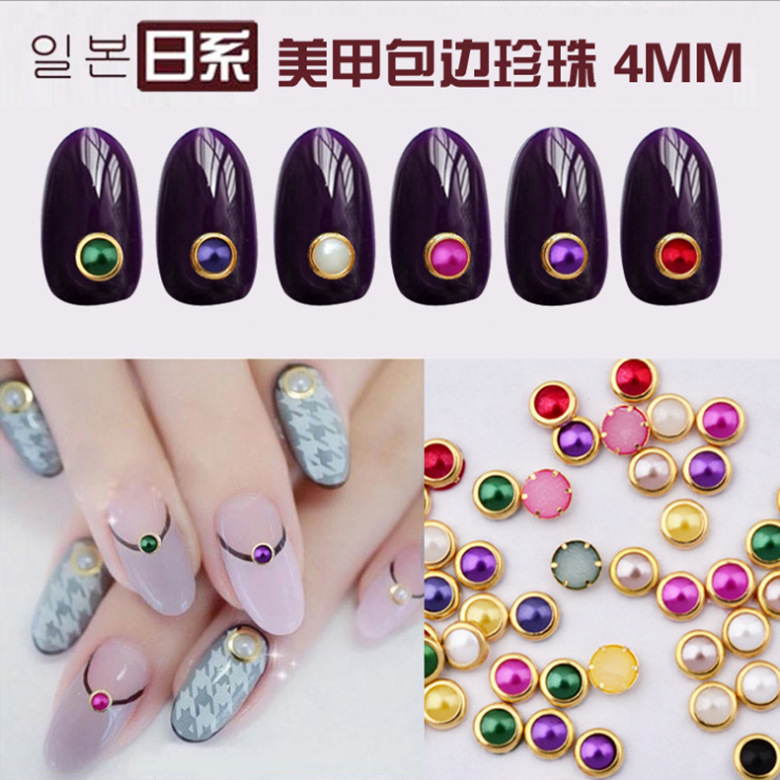  Pearls Craft Half Round Flatback Beads Nail DIY Decoration