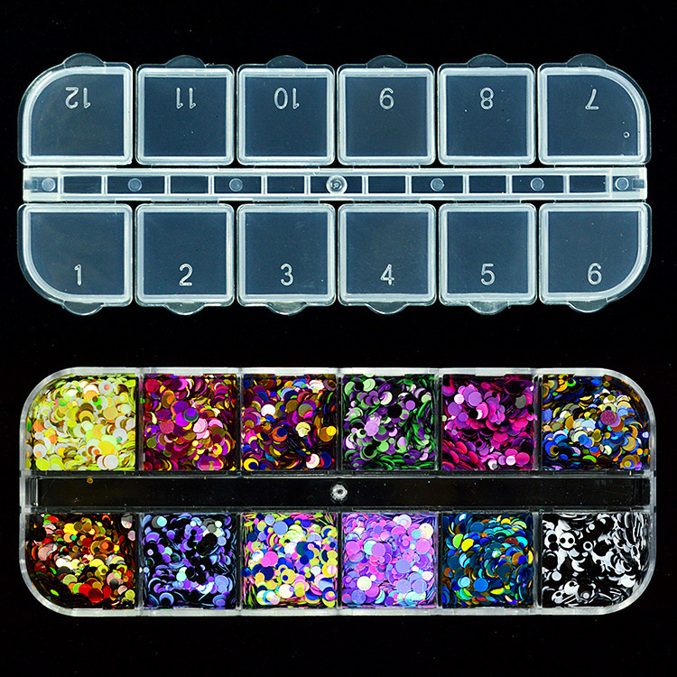  Sparkly DIY Tips Dazzling Paillette Nail Art Decorations