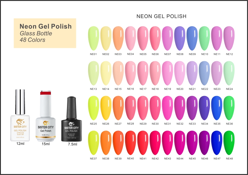 Neon gel polish