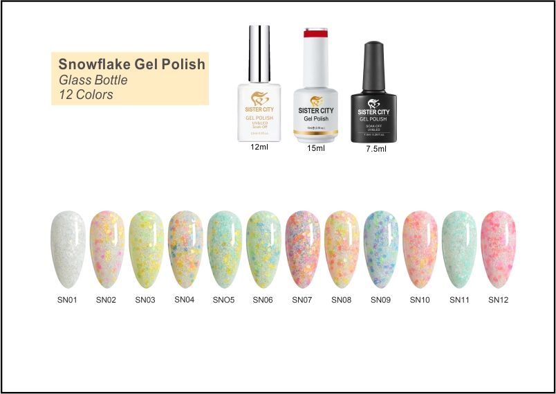 Snowflake gel polish