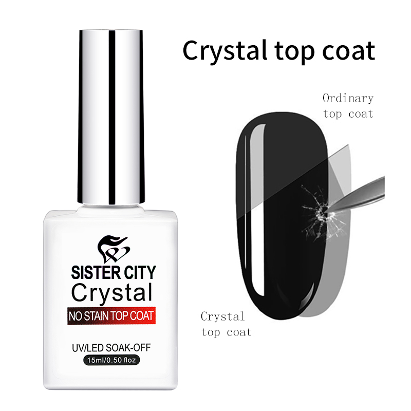 Crystal Top Coat Gel Polish