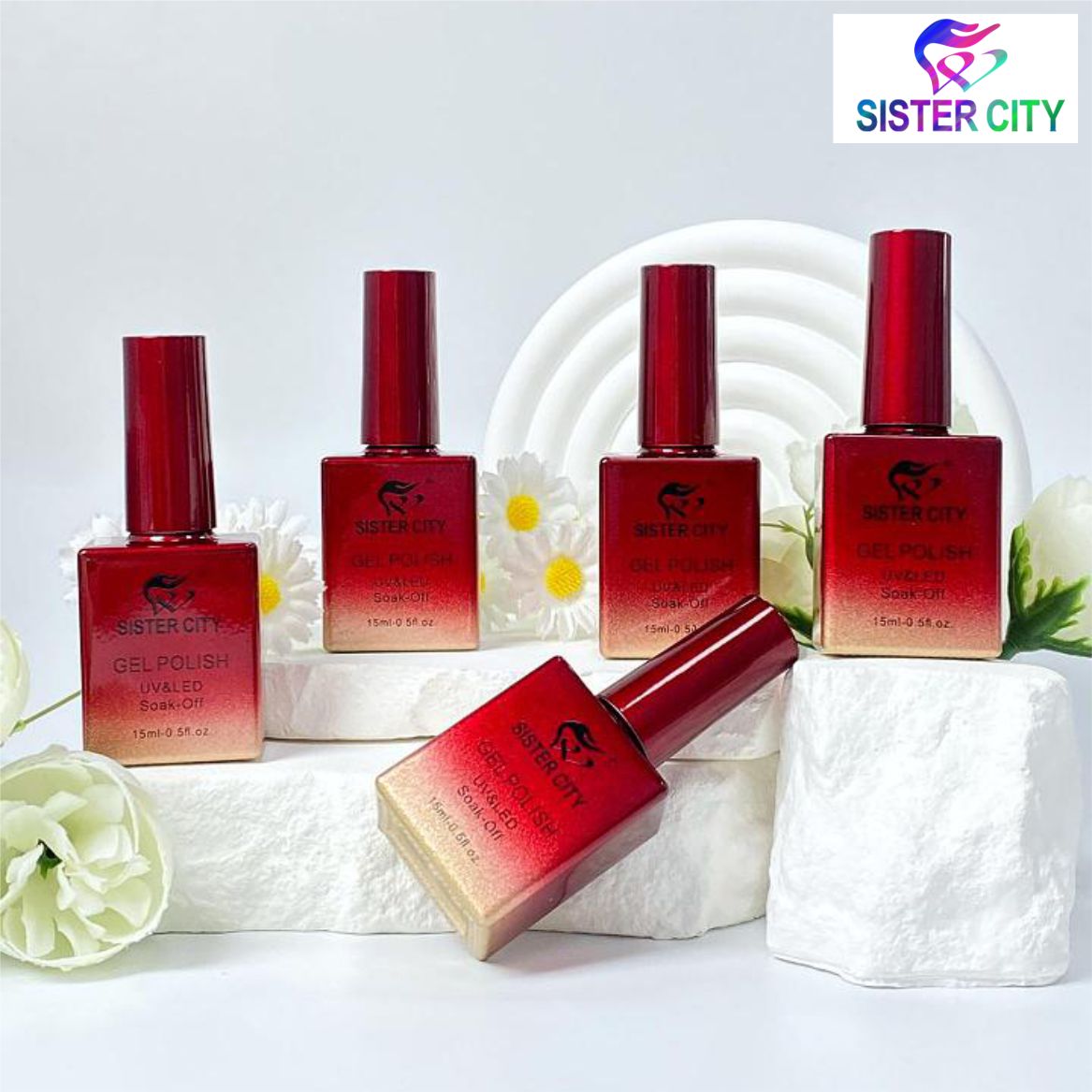 Cat eye gel in red series