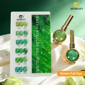 Green Cat Eye Gel Polish