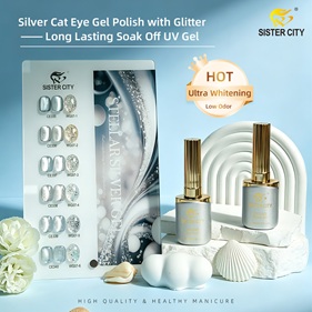 Silver Cat Eye Gel Polish
