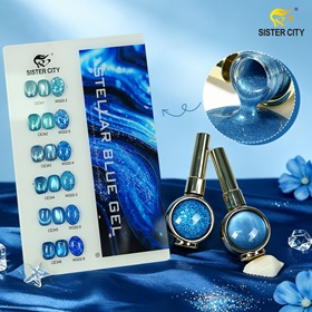 Blue Cat Eye Gel Polish